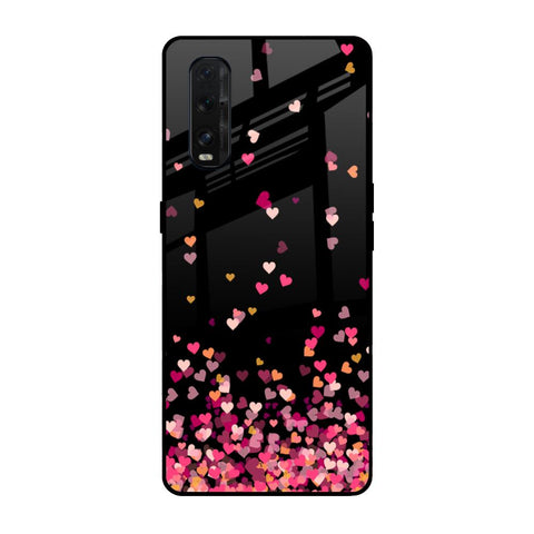 Heart Rain Fall Glossy Case For Oppo Find X2
