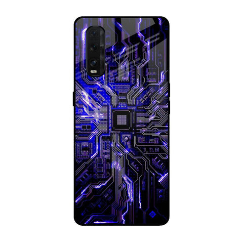 Techno Color Pattern Glossy Case For Oppo Find X2