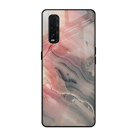 Pink And Grey Marble Glossy Case For Oppo Find X2