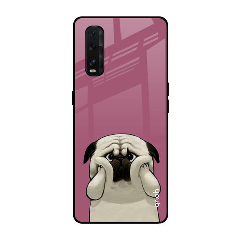Funny Pug Face Glossy Case For Oppo Find X2