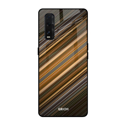 Diagonal Slash Pattern Glossy Case for Oppo Find X2