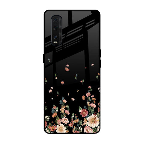 Floating Floral Print Glossy Case for Oppo Find X2