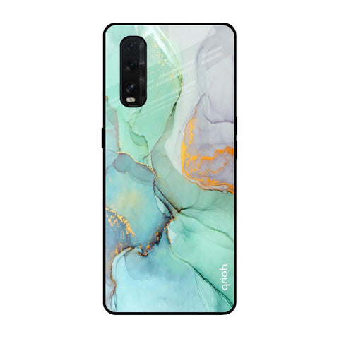 Green Marble Glossy case for Oppo Find X2