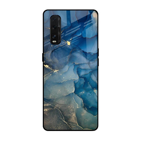 Blue Cool Marble Glossy Case for Oppo Find X2