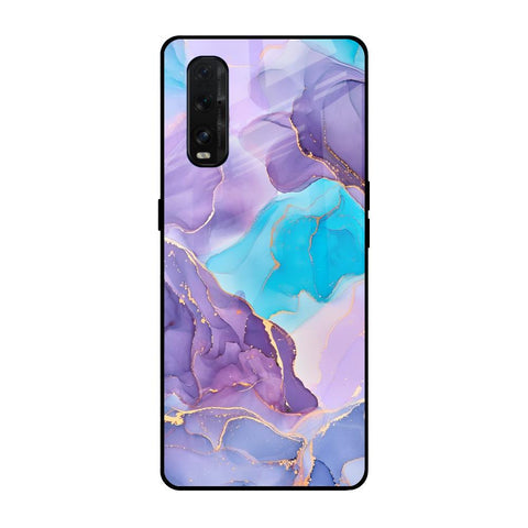 Alcohol ink Marble Glossy Case for Oppo Find X2
