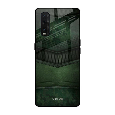 Green Leather Glossy Case for Oppo Find X2