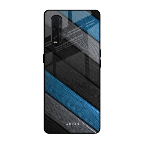 Multicolor Wooden Effect Glossy Case for Oppo Find X2
