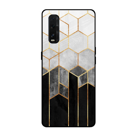 Tricolor Pattern Glossy Case for Oppo Find X2