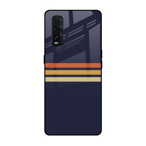 Tricolor Stripes Glossy Case For Oppo Find X2