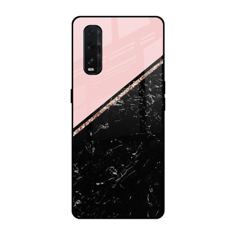 Marble Texture Pink Glossy Case For Oppo Find X2