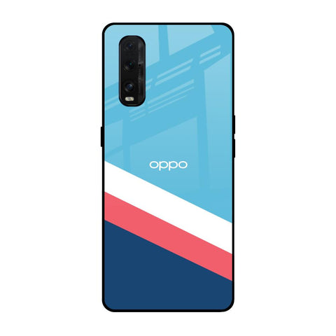 Pink & White Stripes Glossy Case For Oppo Find X2