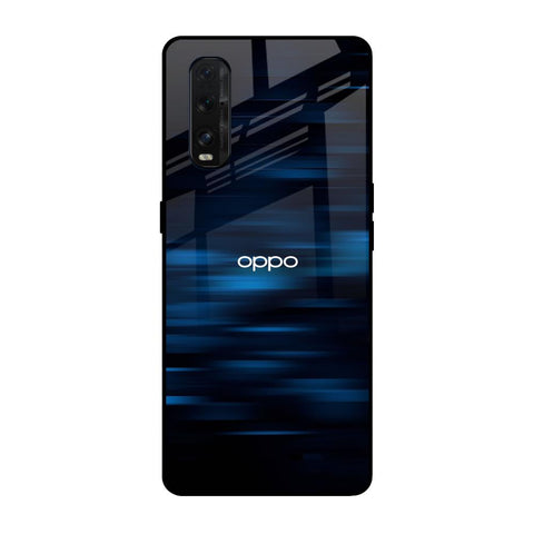 Blue Rough Abstract Glossy Case for Oppo Find X2