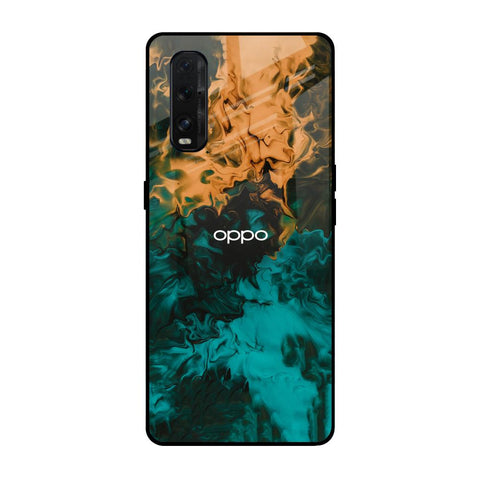 Watercolor Wave Glossy Case for Oppo Find X2