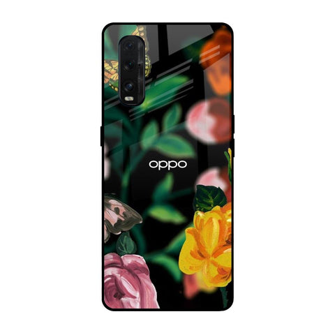 Flowers & Butterfly Glossy Case for Oppo Find X2