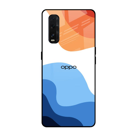 Wavy Color Pattern Glossy Case for Oppo Find X2