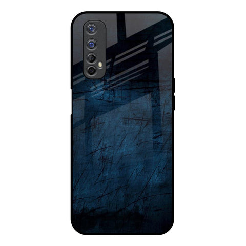 Dark Blue Grunge Glossy Case for Realme 7