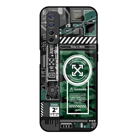 Green Camo Circuit Glossy Case for Realme 7