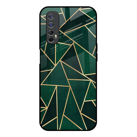 Abstract Green Glossy Case For Realme 7
