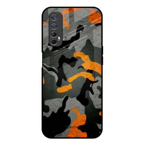 Camouflage Orange Glossy Case For Realme 7