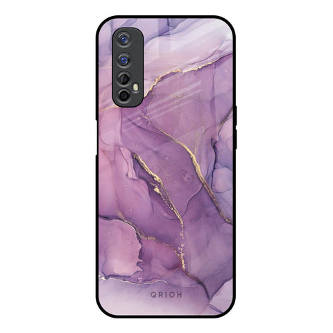 Purple Gold Marble Glossy Case for Realme 7