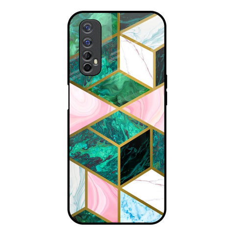 Seamless Green Marble Glossy Case for Realme 7