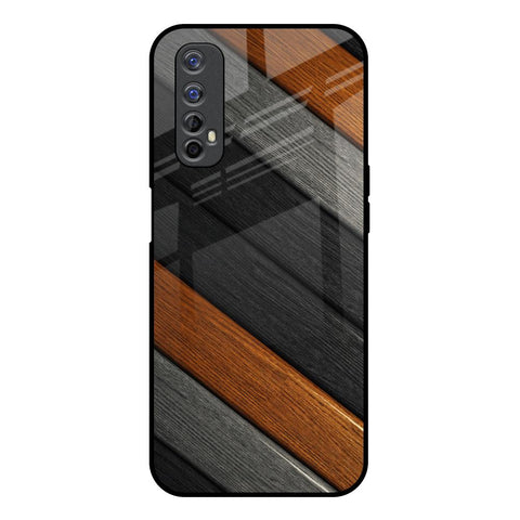Tri Color Wood Glossy Case for Realme 7
