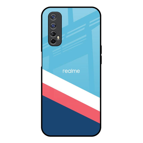 Pink & White Stripes Glossy Case For Realme 7