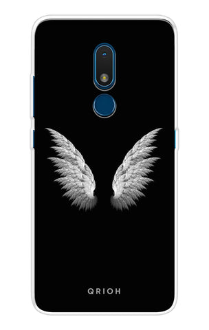 White Angel Wings Soft Cover for Nokia C3