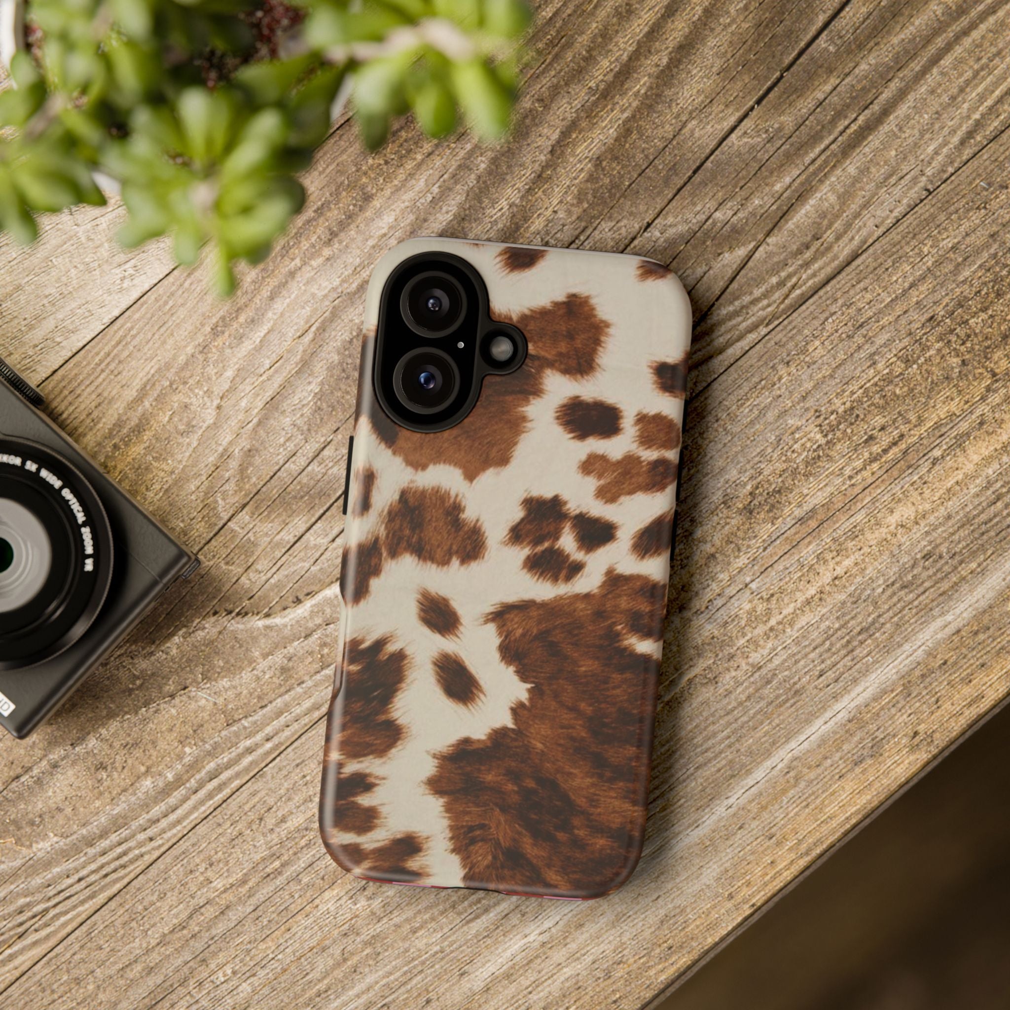 Cow Print Tough Case  Available For All iPhone Models