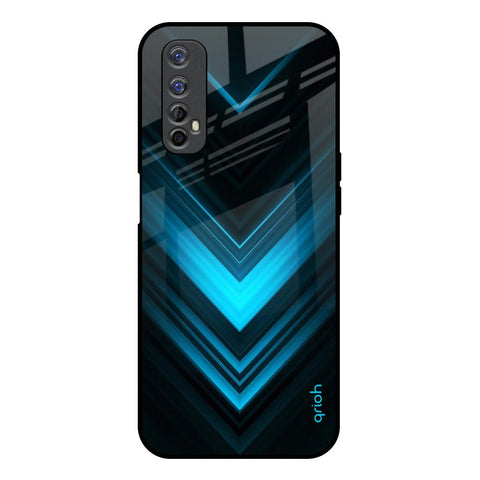 Vertical Blue Arrow Glossy Case For Realme Narzo 20 Pro