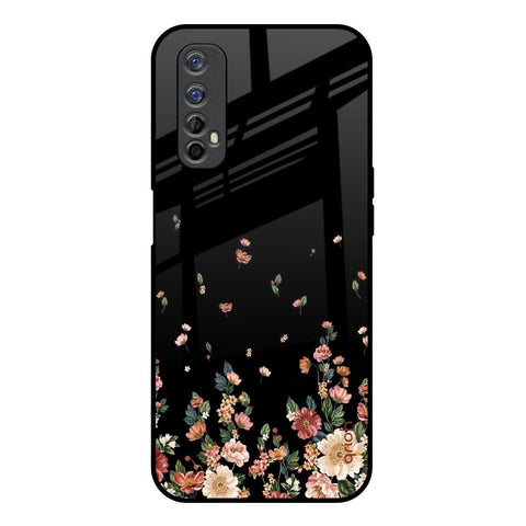 Floating Floral Print Glossy Case for Realme Narzo 20 Pro