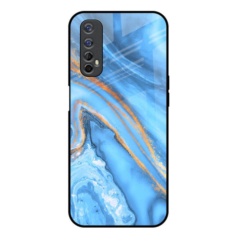 Vibrant Blue Marble Glossy Case for Realme Narzo 20 Pro