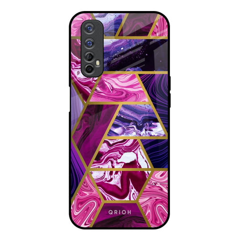 Electroplated Geometric Marble Glossy Case for Realme Narzo 20 Pro