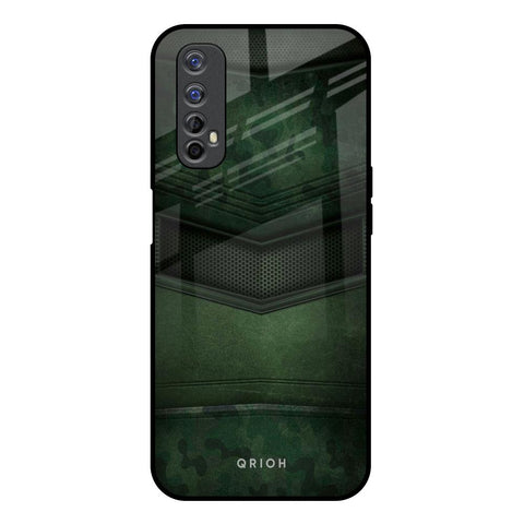 Green Leather Glossy Case for Realme Narzo 20 Pro