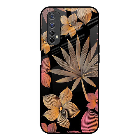 Lines Pattern Flowers Glossy Case for Realme Narzo 20 Pro