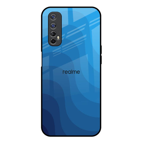 Blue Wave Abstract Glossy Case for Realme Narzo 20 Pro