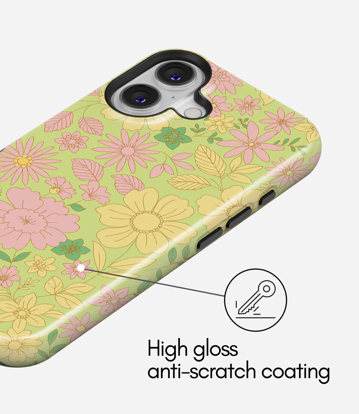 Spring Doodle Garden Premium Tough Shining Phone Case (Double Layer) Available For All iPhone Models