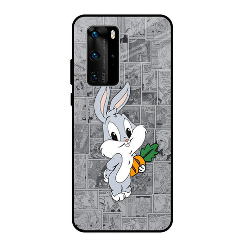Cute Baby Bunny Glossy Case for Huawei P40 Pro