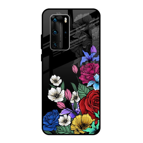 Rose Flower Bunch Art Glossy Case for Huawei P40 Pro