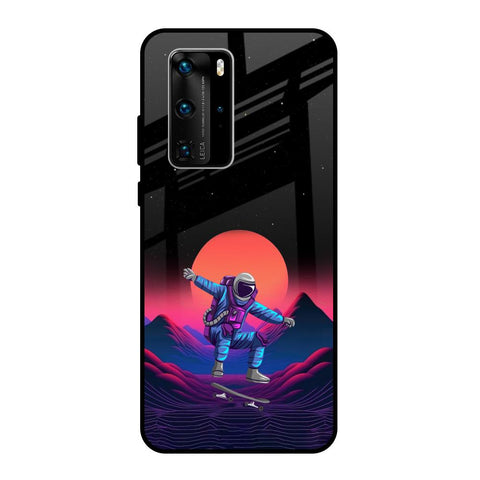 Retro Astronaut Glossy Case for Huawei P40 Pro