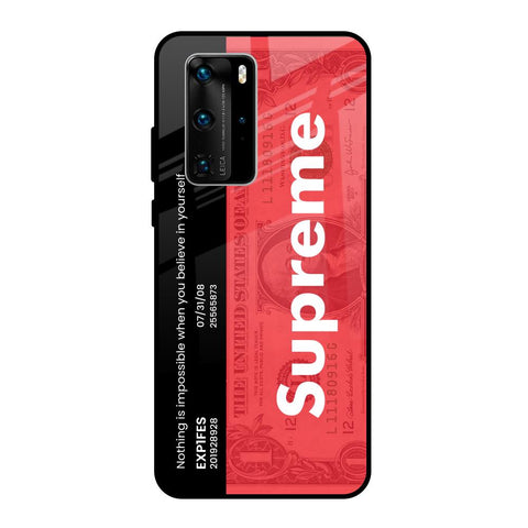 Supreme Ticket Glossy Case for Huawei P40 Pro