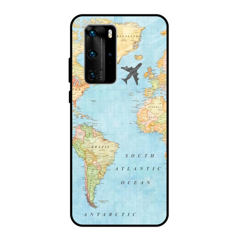 Travel Map Glossy Case for Huawei P40 Pro
