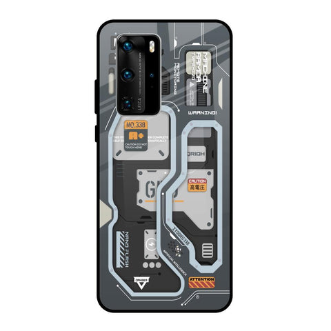 Retro Futuristic Glossy Case for Huawei P40 Pro