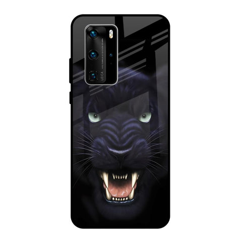Angry Black Leopard Glossy Case for Huawei P40 Pro