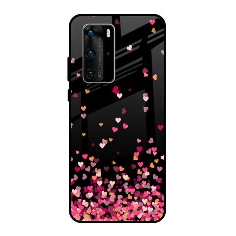 Heart Rain Fall Glossy Case For Huawei P40 Pro