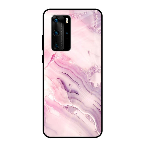Diamond Pink Gradient Glossy Case For Huawei P40 Pro
