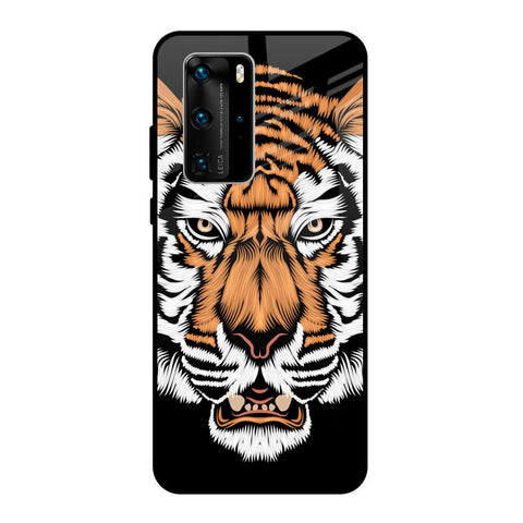 Angry Tiger Glossy Case For Huawei P40 Pro