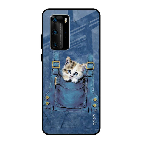 Kitty In Pocket Glossy Case For Huawei P40 Pro