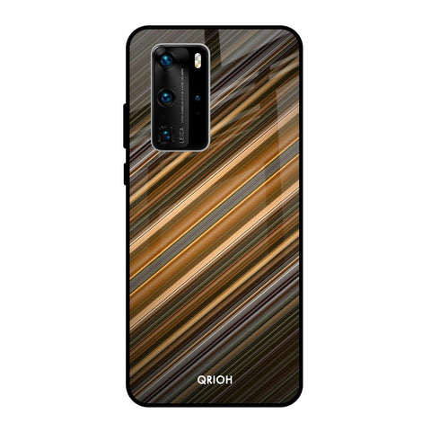 Diagonal Slash Pattern Glossy Case for Huawei P40 Pro