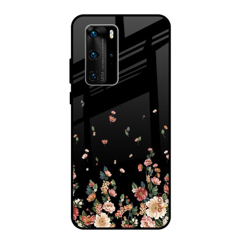 Floating Floral Print Glossy Case for Huawei P40 Pro